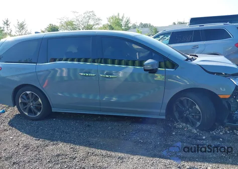 2023 Honda Odyssey Elite из США, поврежденный, VIN 5FNRL6H94PB051923